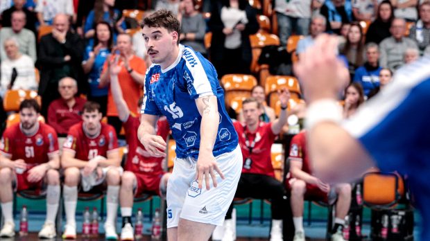 Marcel Nowak im Heimspiel gegen den TV 05/07 Hüttenberg Saison 2025/26