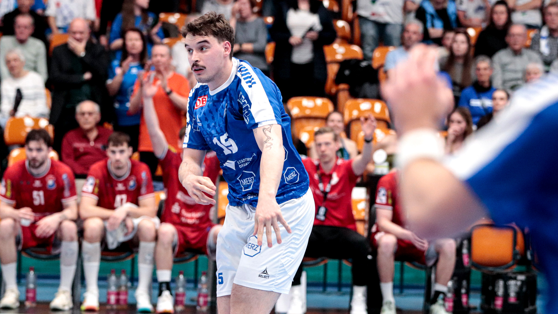 Marcel Nowak im Heimspiel gegen den TV 05/07 Hüttenberg Saison 2025/26