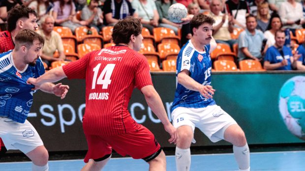 spielbericht_bietigheim_0526 Marcel Nowak beim Heimspiel gegen die SG BBM Bietigheim Saison 2025/26