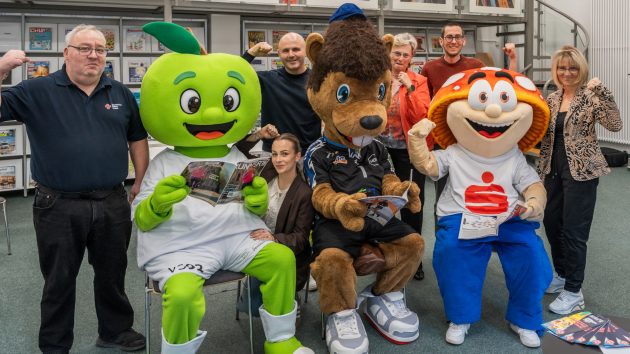 Veranstalterteam vom Sport- und Kulturfest der Generationen auf dem Marktplatz in Dessau