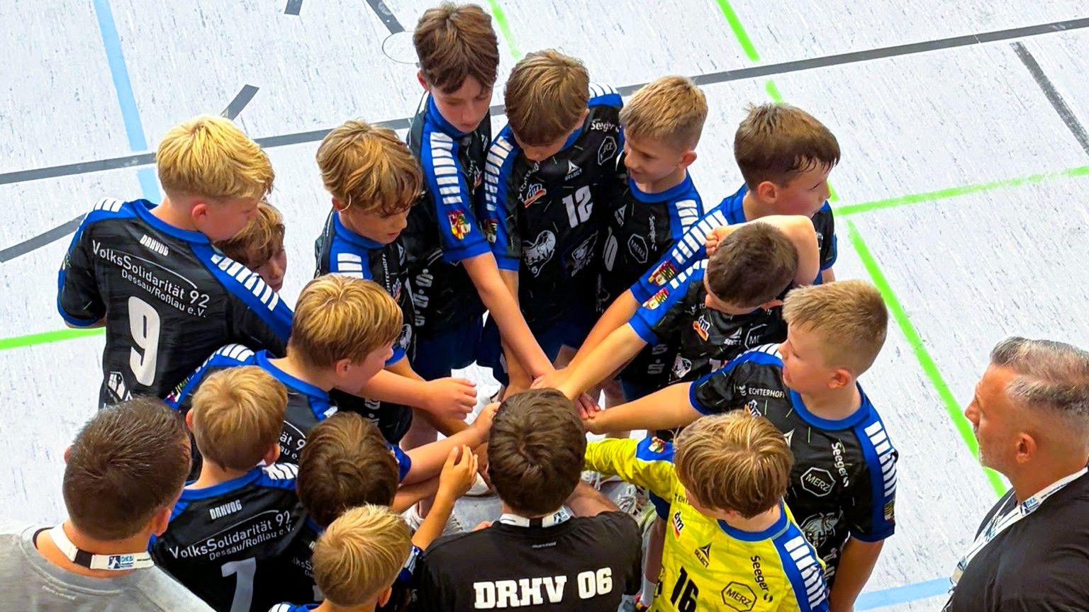 mJE_brehna_2026 Männliche E-Jugend vor dem Spiel gegen Brehna